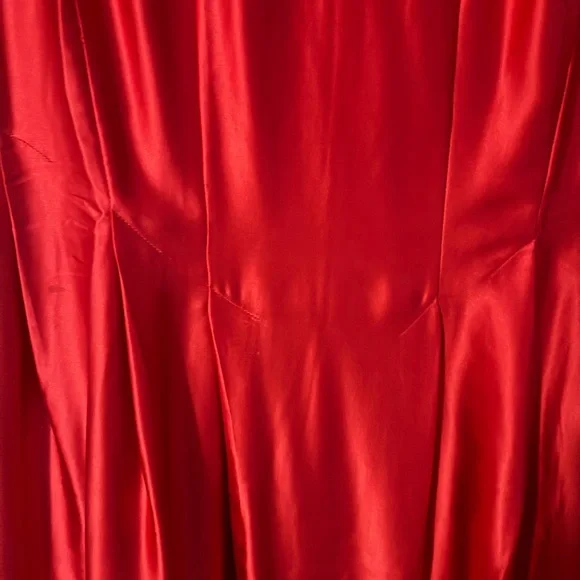 Frances Valentine Florencia silk Red a-line dress. Never worn. Size L - Picture 3 of 4